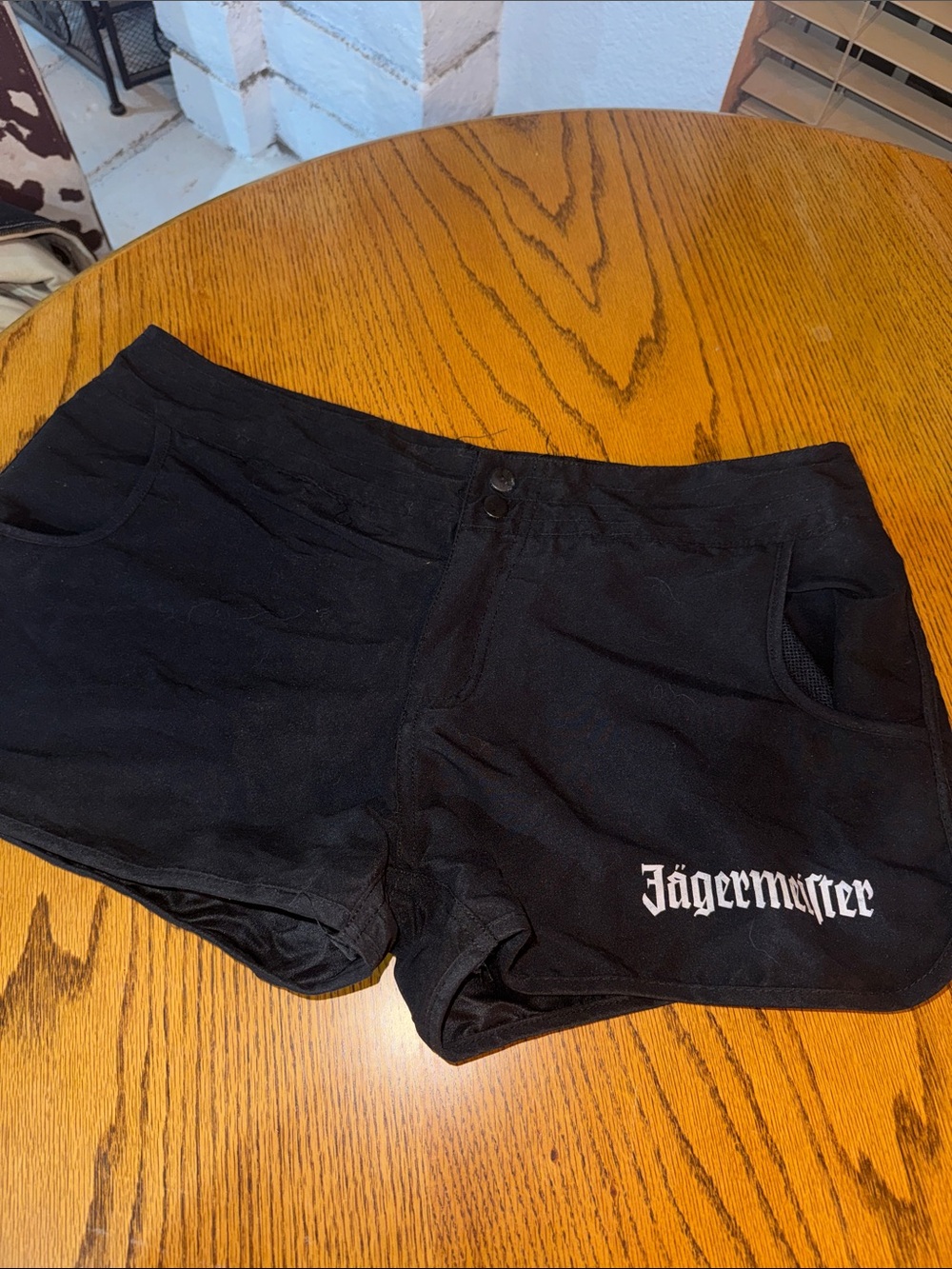 Jagermeister Black Women’s Athletic Shorts with Logo